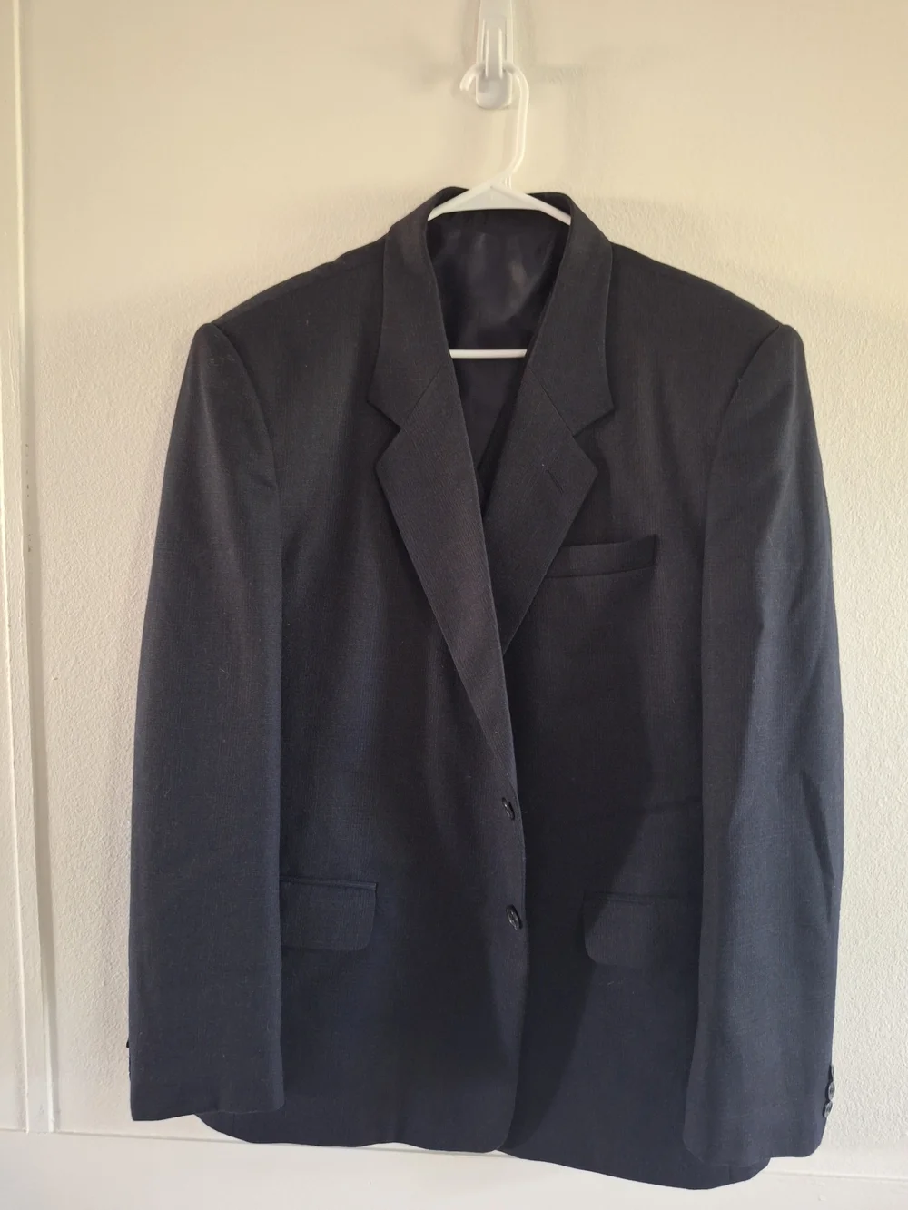 Men's Classic Black Three-Piece Suit - Jacket, Vest & Trousers